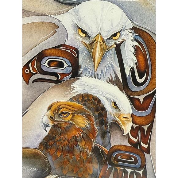 Jody Bergsma Eagle Spirit Art Print Framed Matte Signed Numbered Native American - Picture 4 of 15